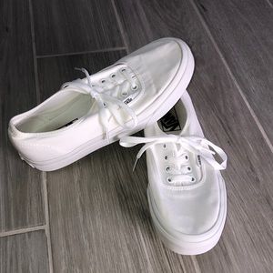Authentic True White Vans